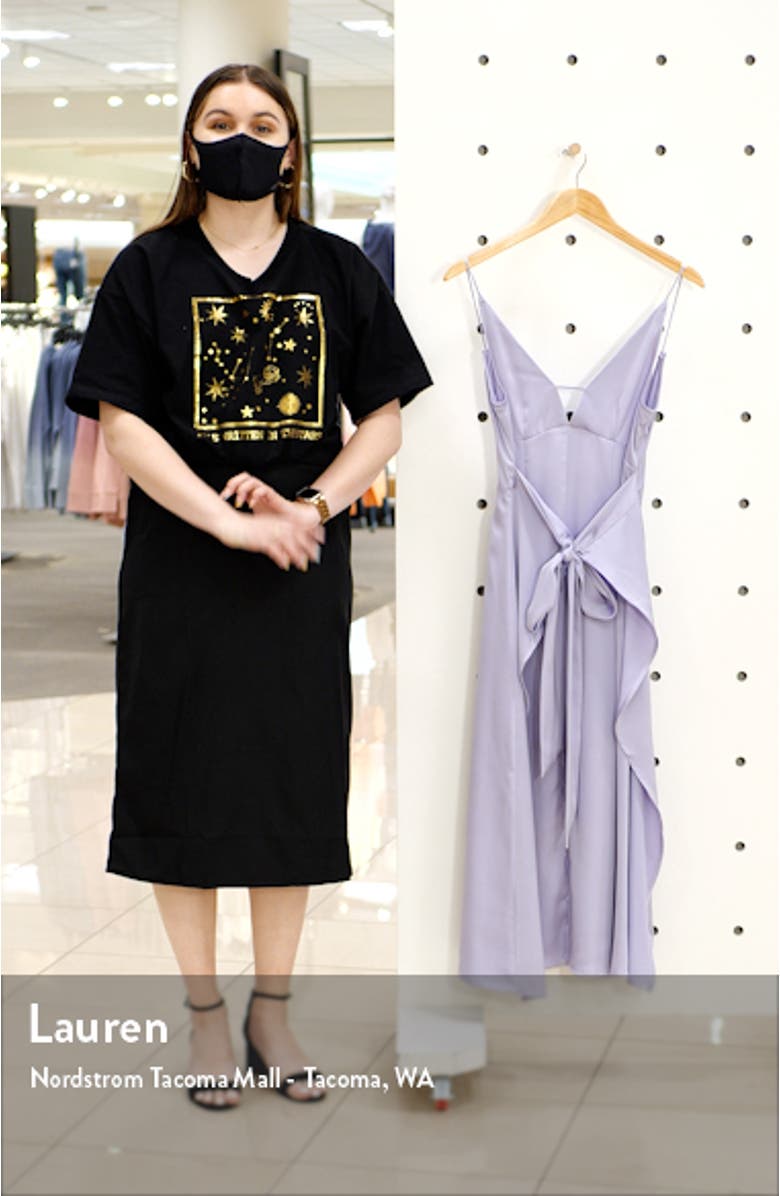 Backless Satin Dress, sales video thumbnail