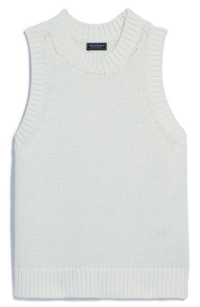 vineyard vines Cotton Blend Sleeveless Sweater, Alternate, color, 
