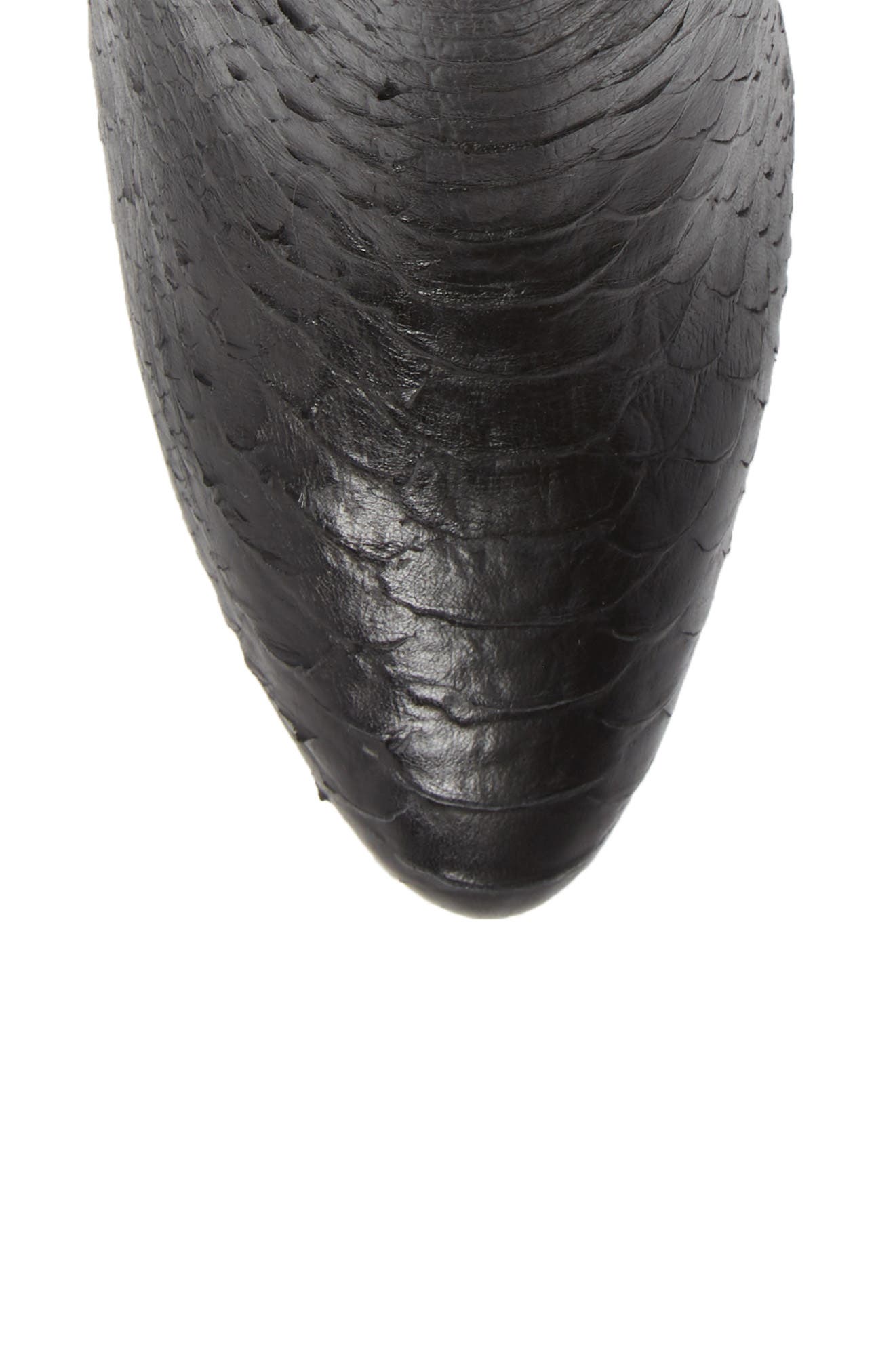 Tinsel Bootie, Alternate, color, BLACK LEATHER