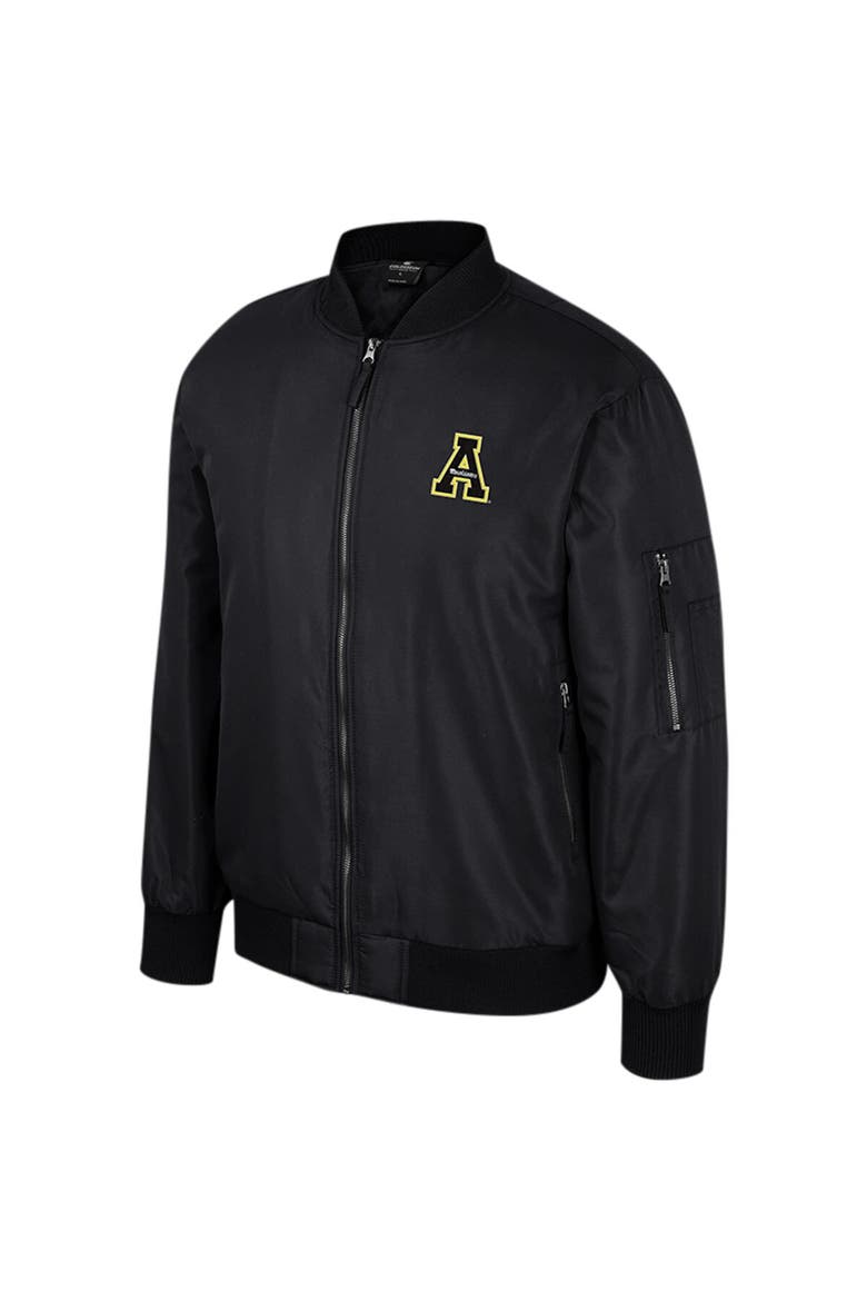 Men's Colosseum  Black Appalachian State Mountaineers Full-Zip Bomber Jacket, Alternate, color, Black