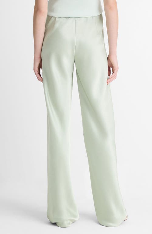 Vince Fluid High Waist Straight Leg Pants In Light Jade Water