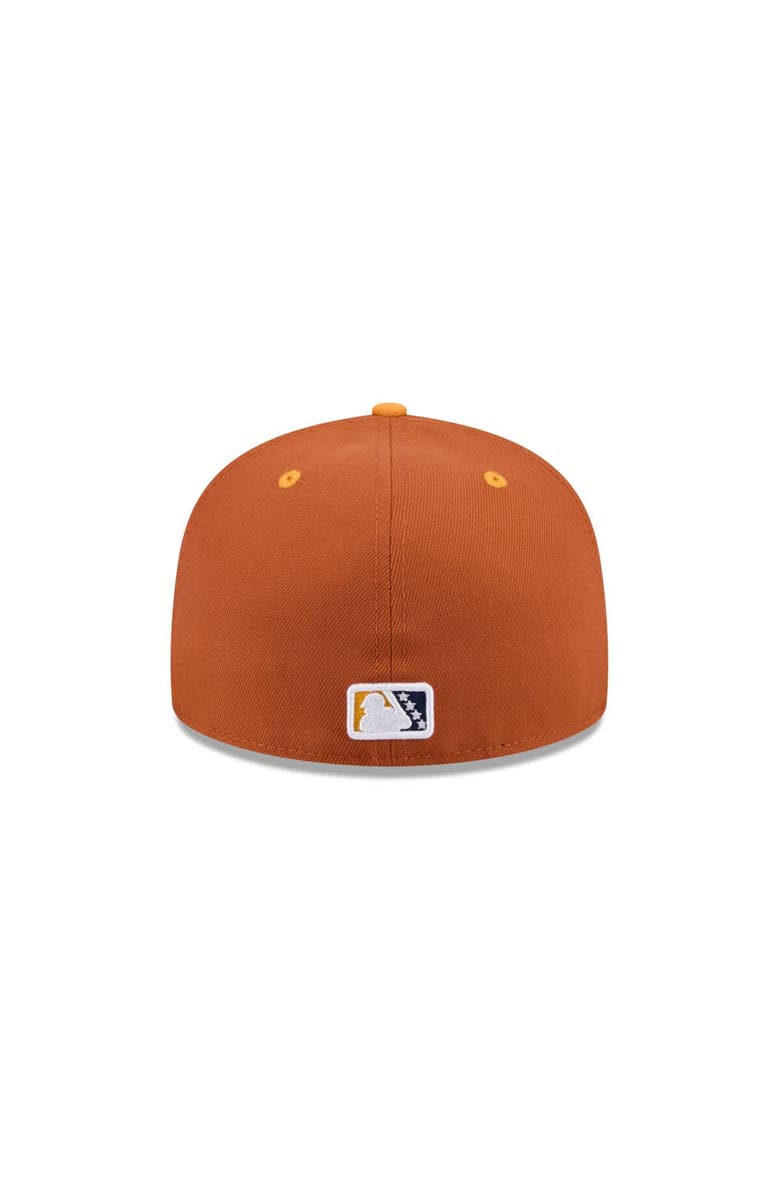 New Era Men's New Era Brown Montgomery Biscuits Theme Nights 59FIFTY Fitted Hat, Alternate, color, Brown