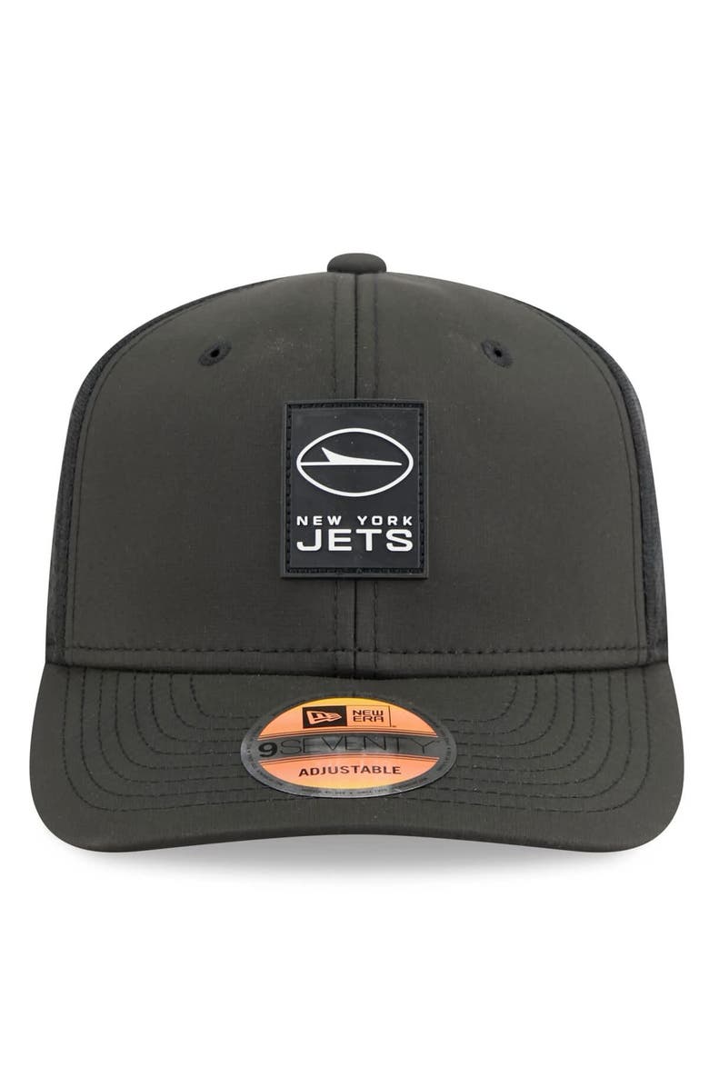 New Era Men
s New Era Black New York Jets 2025 Sideline 9SEVENTY Trucker Adjustable Hat, Alternate, color, Black