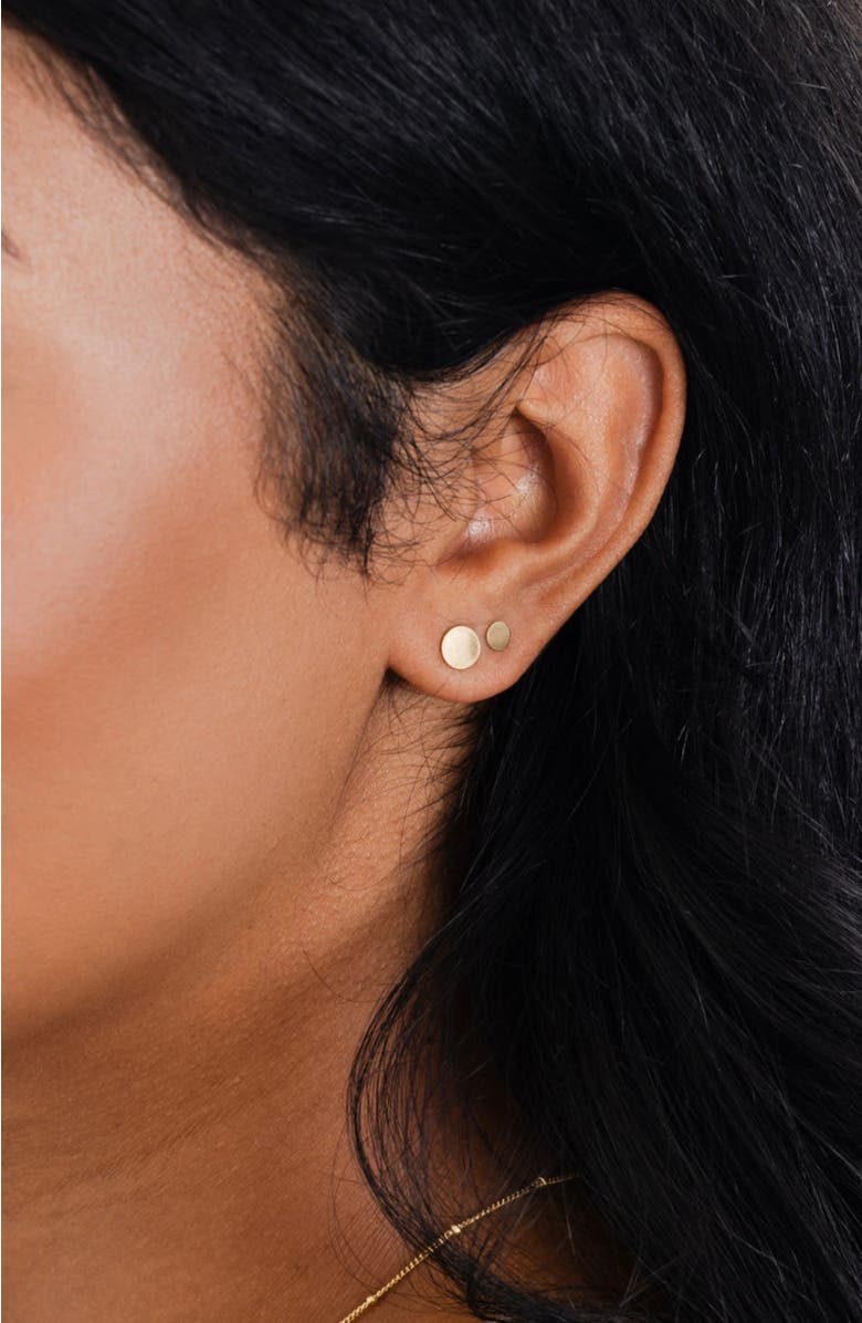 MADE BY MARY Lux Stud Earrings, Alternate, color, Gold Filled