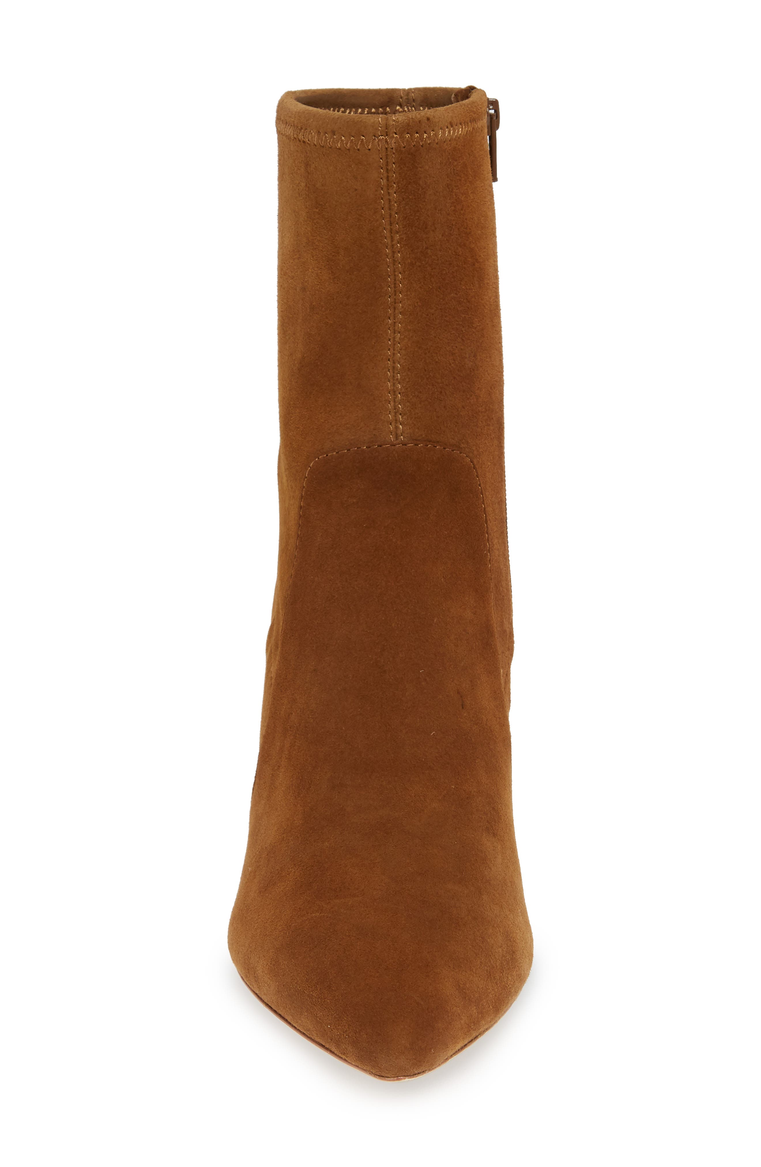 Isla Pointed Toe Bootie, Alternate, color, CACAO SUEDE