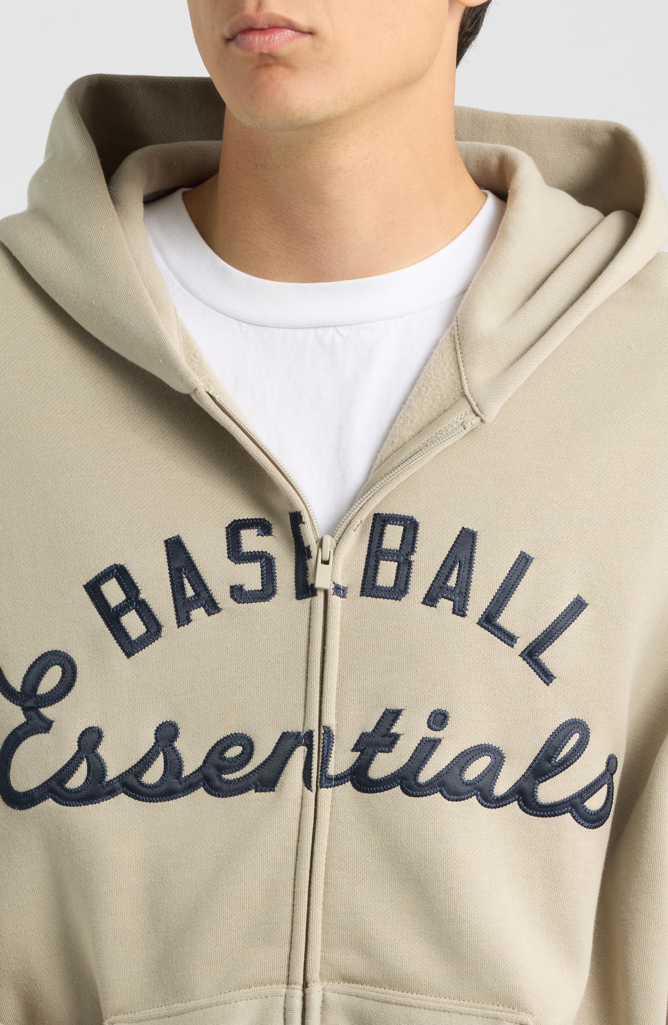 Fear of God Essentials x MLB Full Zip Hoodie (Men) | Nordstrom