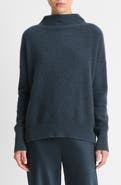 Vince Boiled Cashmere Funnel Neck Pullover