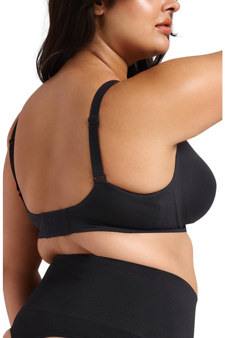 Sculpt V-Neck Bra, Alternate, color, Black