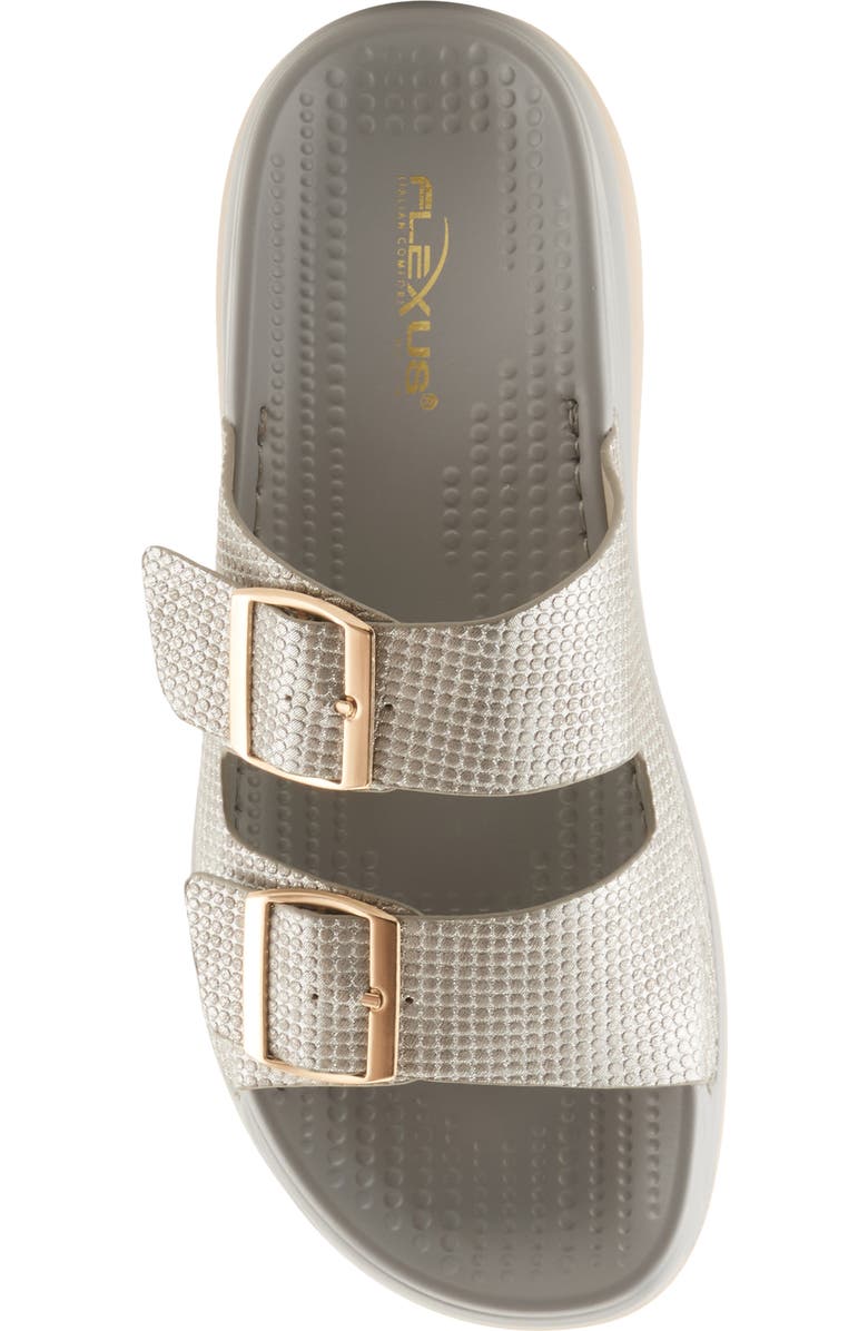 Flexus by Spring Step Buttermere Slide Sandal, Alternate, color, Grey Metallic