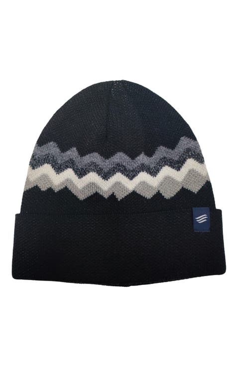The Merino Wool Mountain Scape Knit Beanie