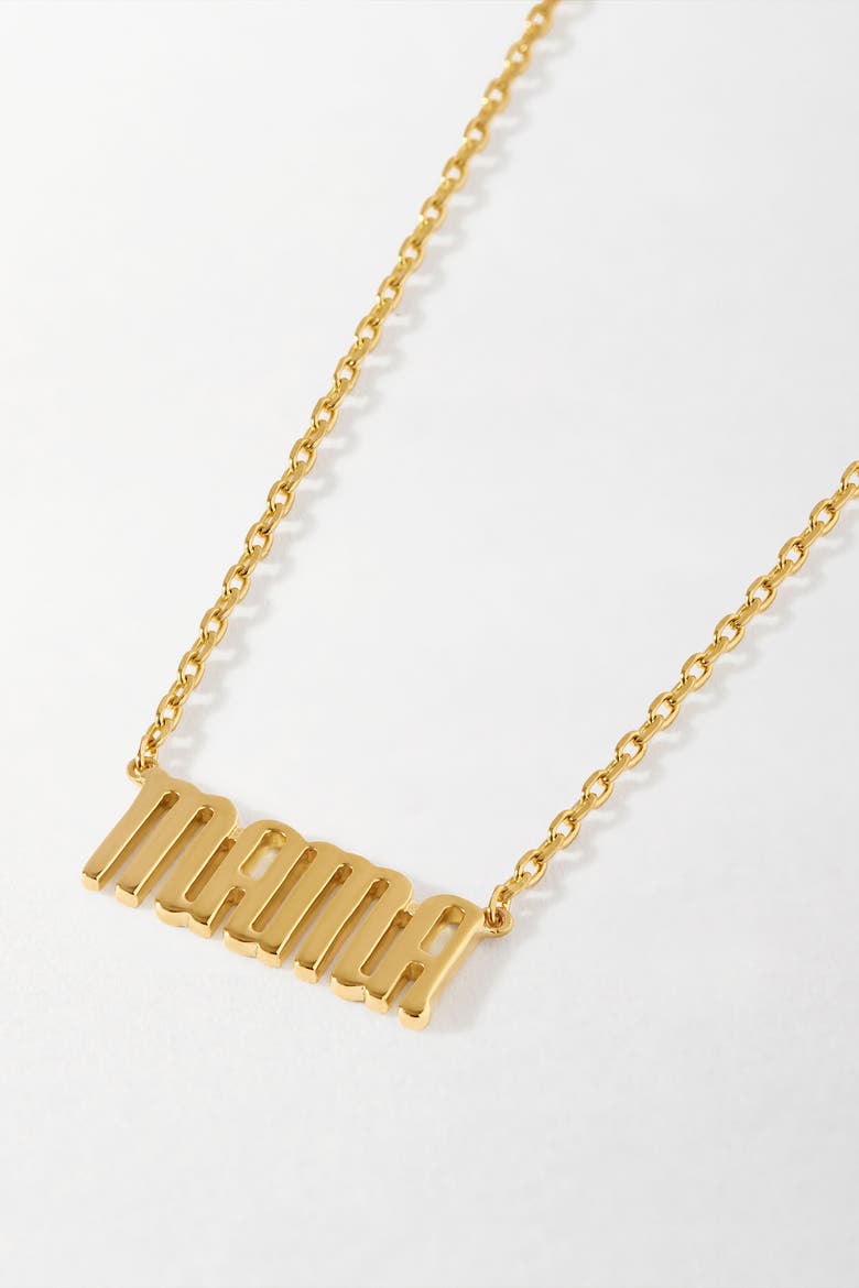 Mama Necklace, Alternate, color, Metallic Gold