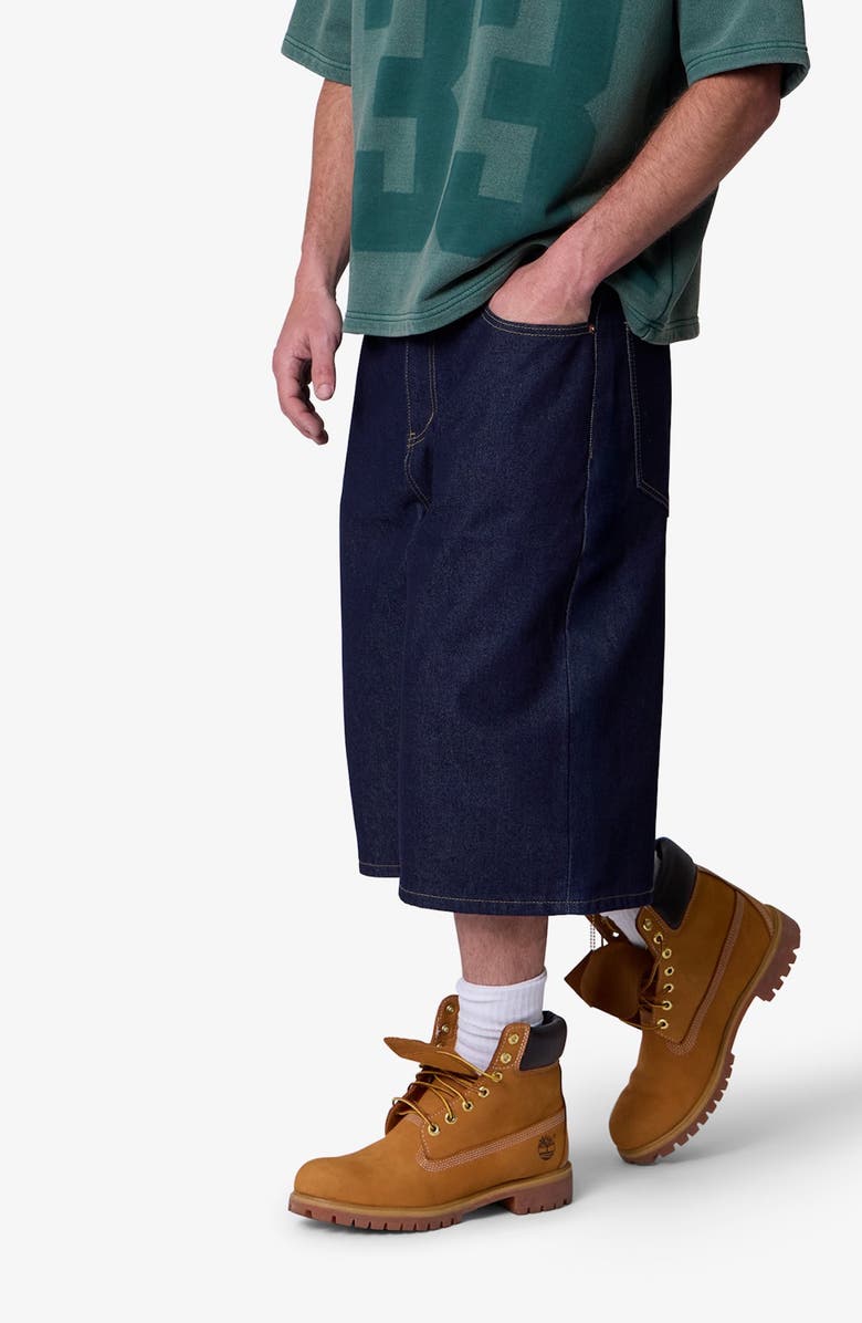 mnml Raw Ultra Baggy Denim Shorts, Alternate, color, Rinsed Indigo