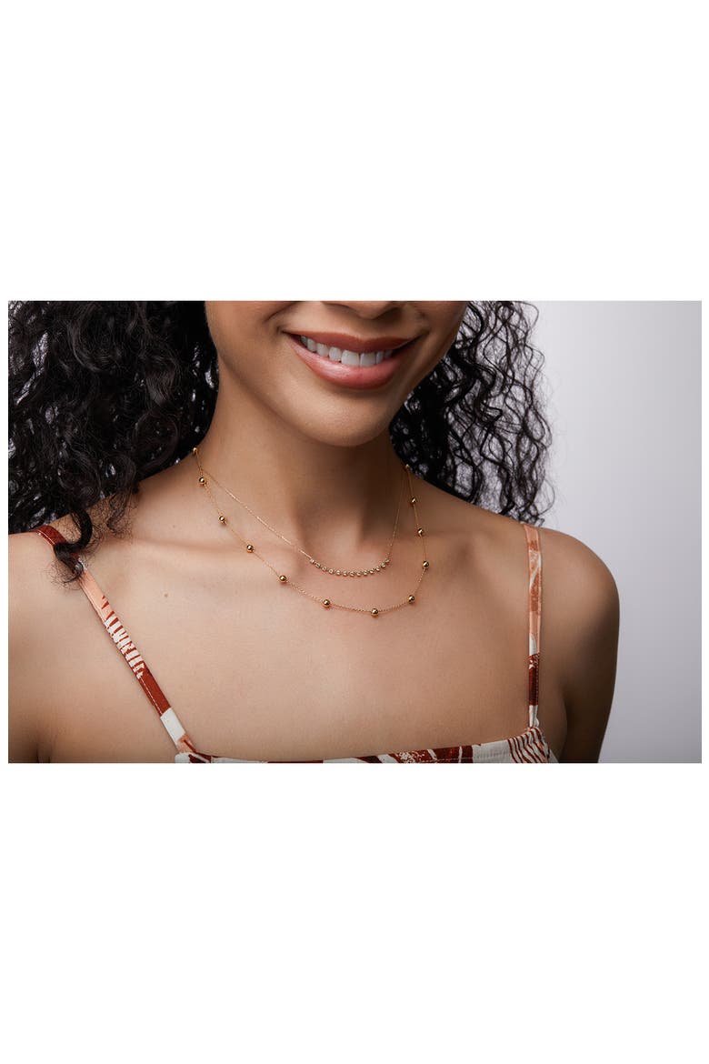 Mykonos 14K Gold Bead Station Necklace (Nordstrom Exclusive), Alternate, color, 14K YELLOW GOLD