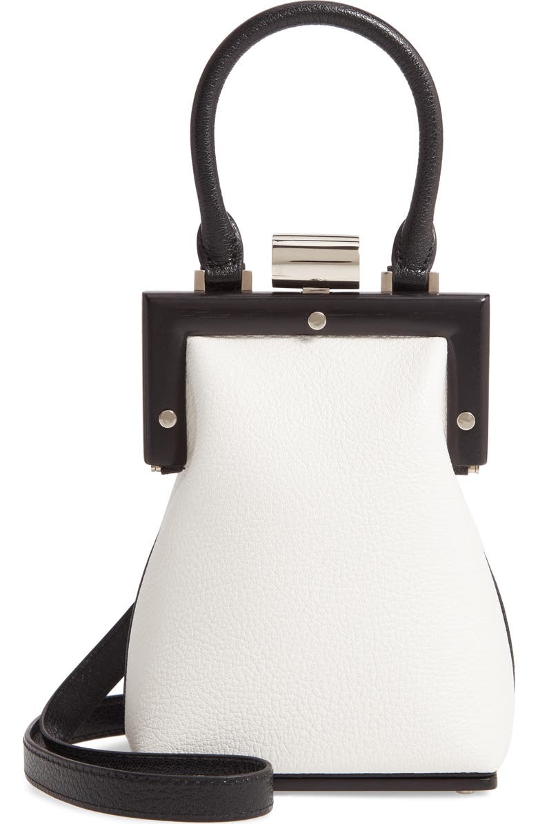 PERRIN Le Mini Leather Top Handle Bag, Main, color,