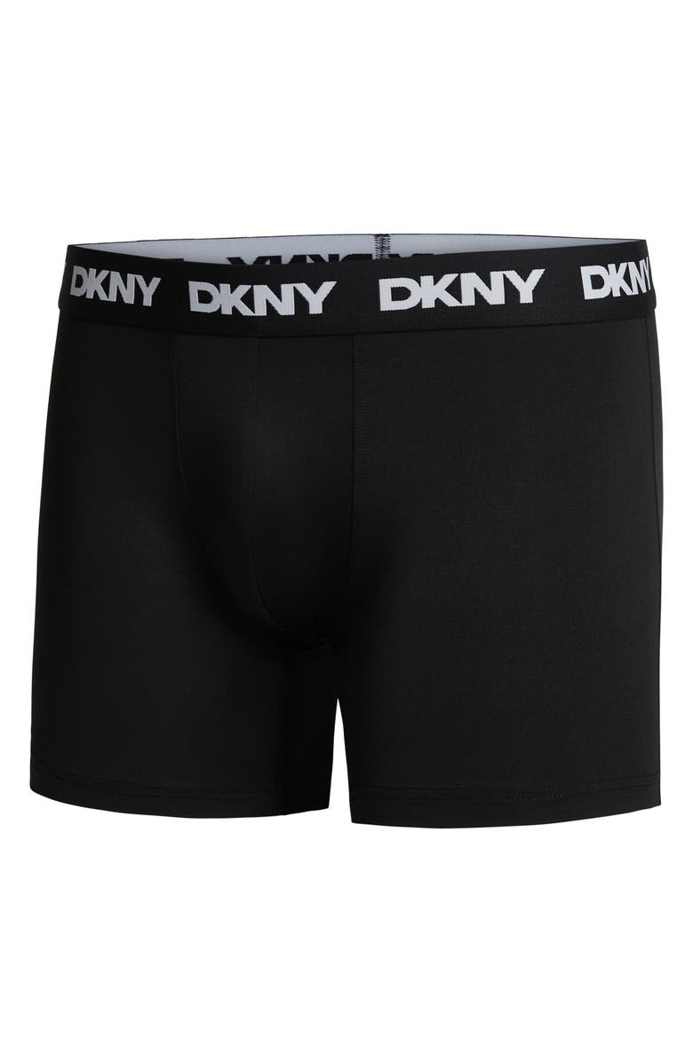 DKNY 3-Pack Soft Touch Boxer Briefs, Alternate, color, Black/ Black/ Black
