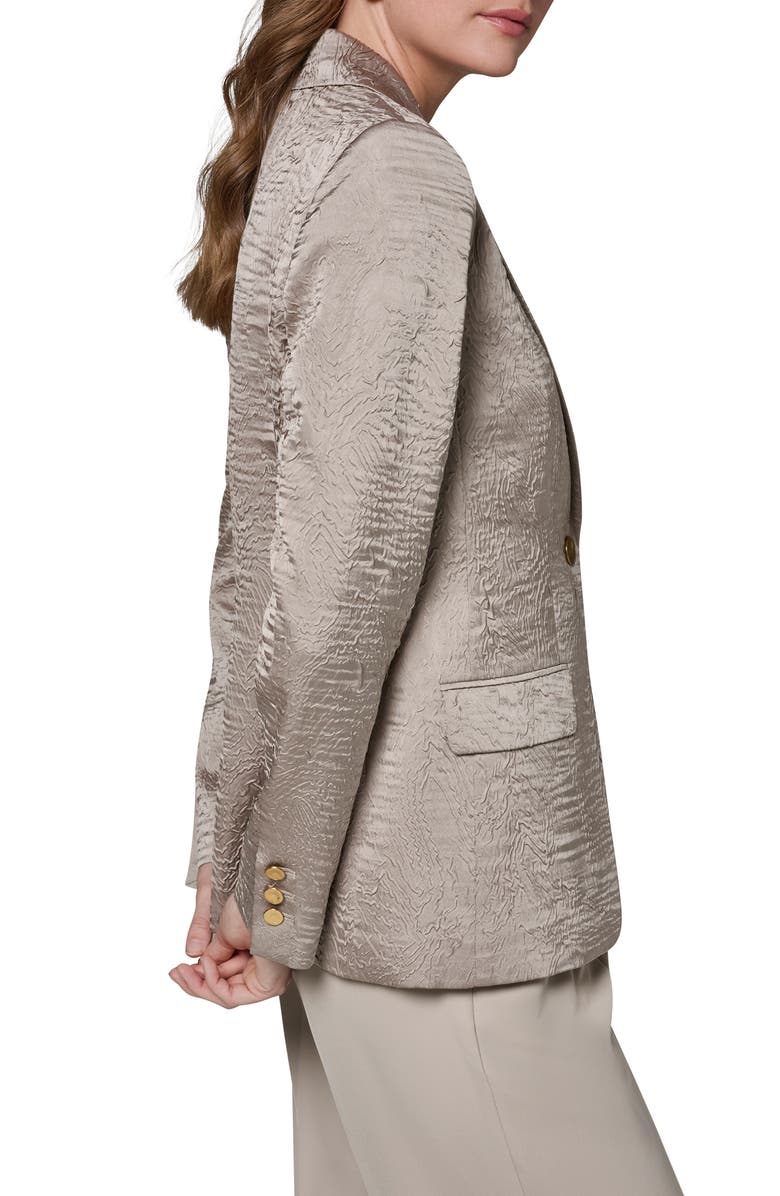 Donna Karan New York Texture One-Button Blazer, Alternate, color, Turin