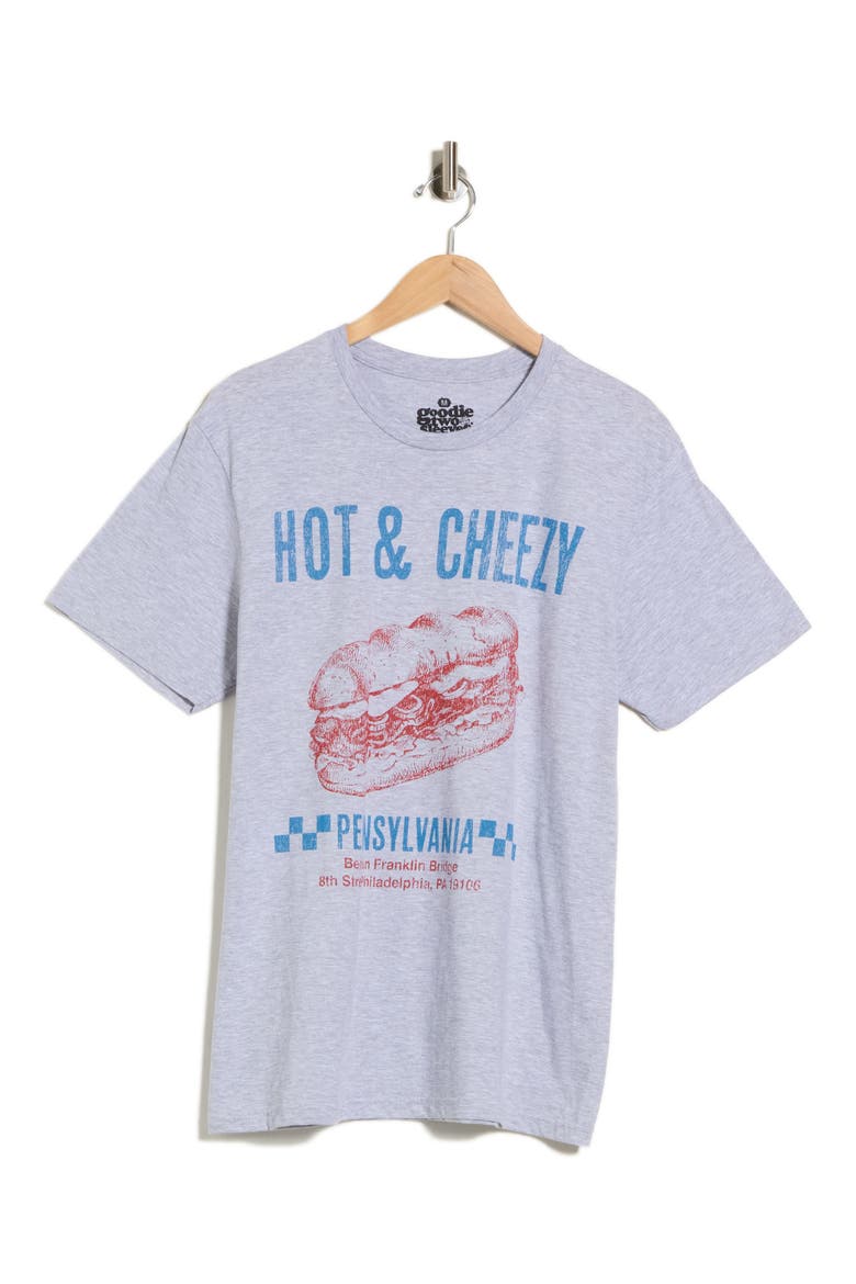 Hot & Cheesy Graphic T-Shirt, Main, color, HEATHER GREY