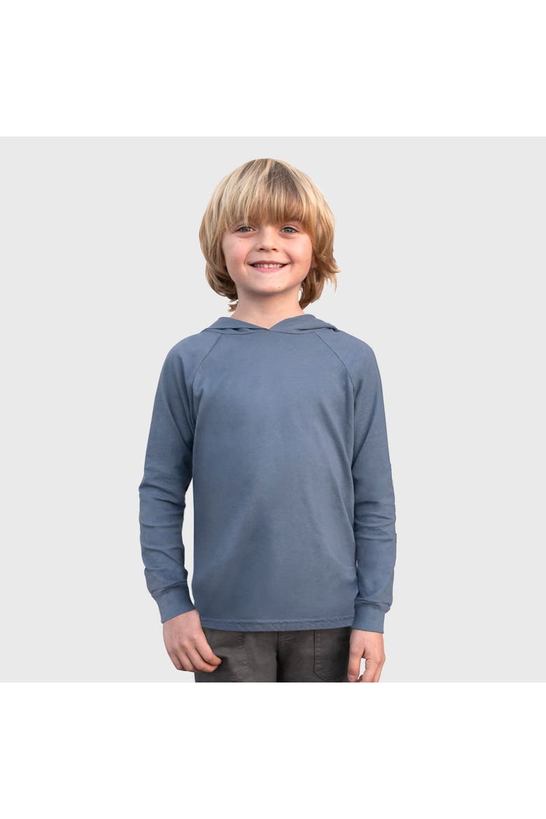 Baby Boys Medium-Weight 100% Cotton Long Sleeve Hooded Tee with Cuffs, Alternate, color, Concrete