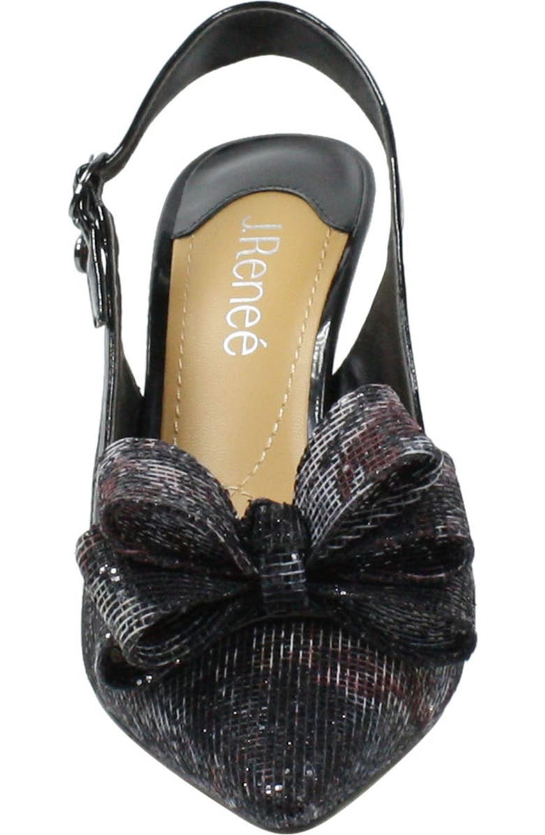 J. Reneé Charise Bow Pointed Toe Slingback Pump, Alternate, color,