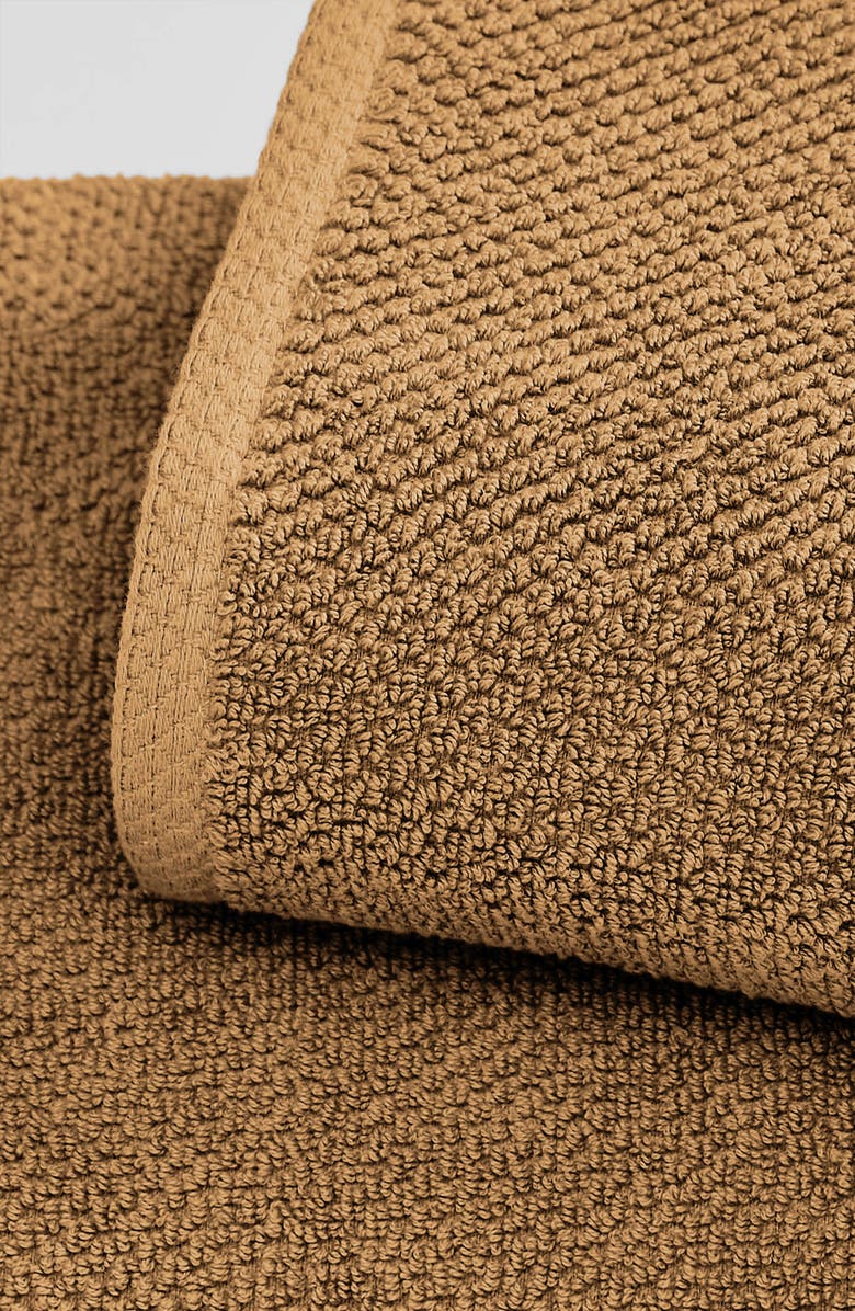 Woven & Weft Loop Textured 2-Pack Bath Towels, Alternate, color, Mocha