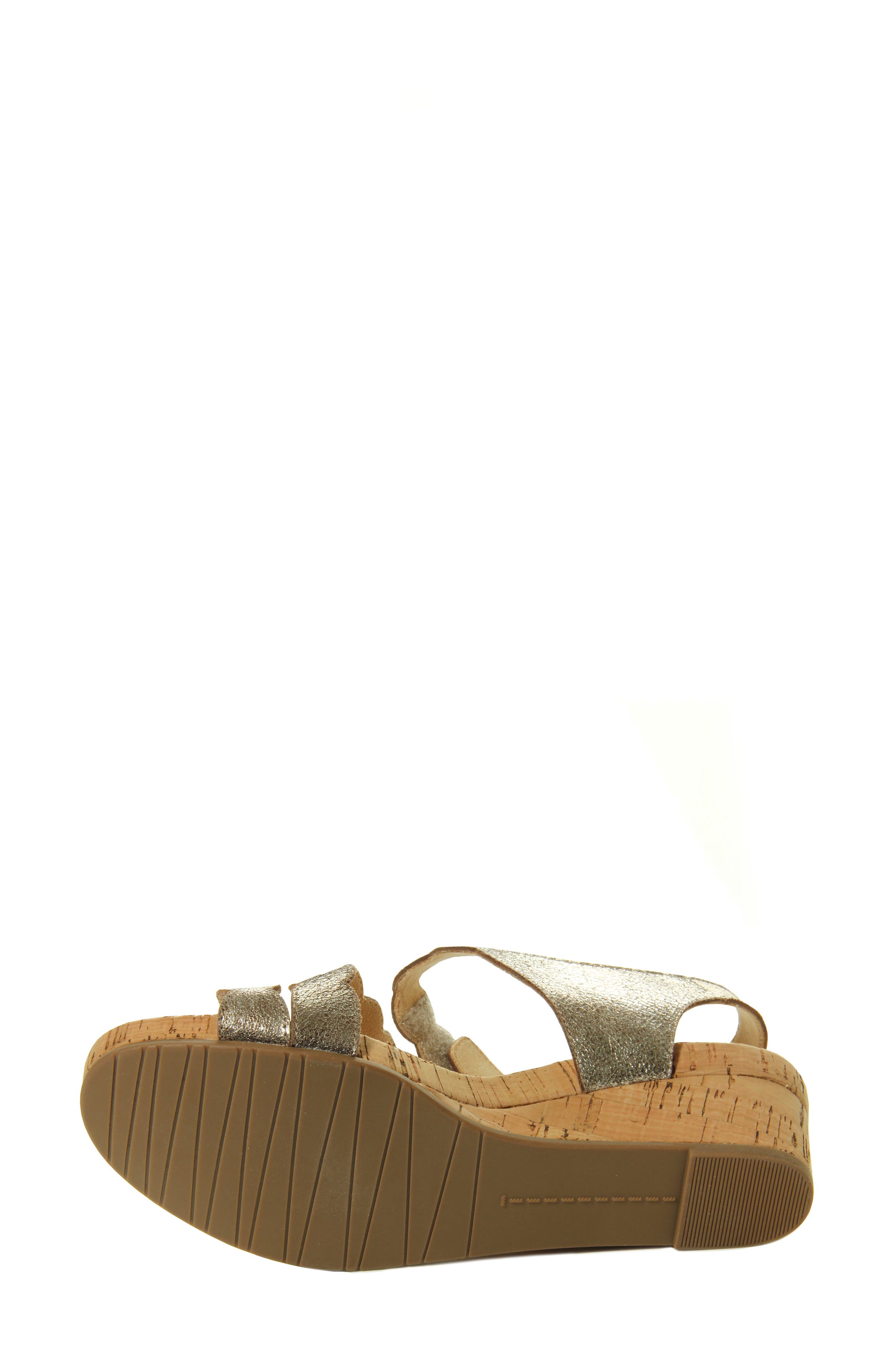 Kabie Platform Wedge Sandal, Alternate, color, YELLOW LEATHER