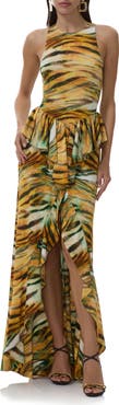 AFRM Bovina Tiger Print Sleeveless Dress