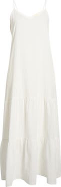 Elan Tiered Maxi Cover-Up Dress