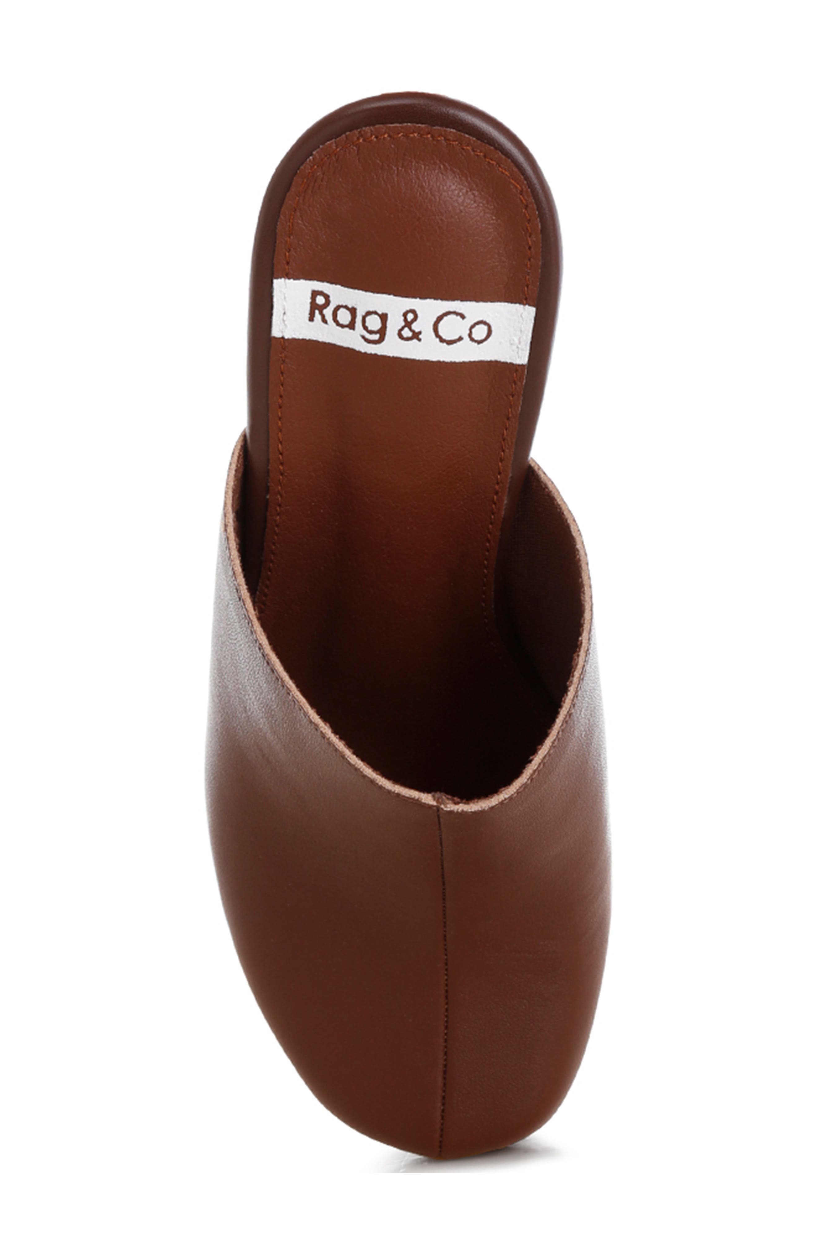 Benji Block Heel Platform Clog, Alternate, color, BROWN