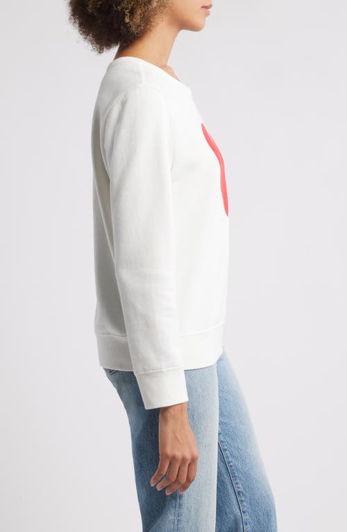 CASLON CASLON® HEART GRAPHIC SWEATSHIRT