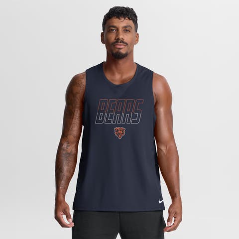 Men's Nike Navy Chicago Bears Kickoff Miler Dri-FIT Tank​ Top