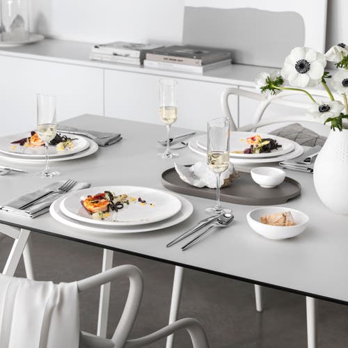 Villeroy & Boch Newmoon Flute Champagne Set Of 4 In Clear