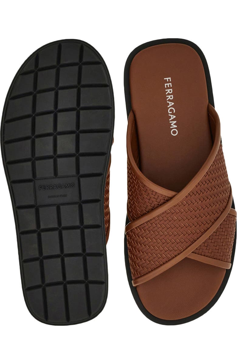 FERRAGAMO Brise 2 Slide Sandal, Alternate, color, Midbrown Midbrown Midbrown