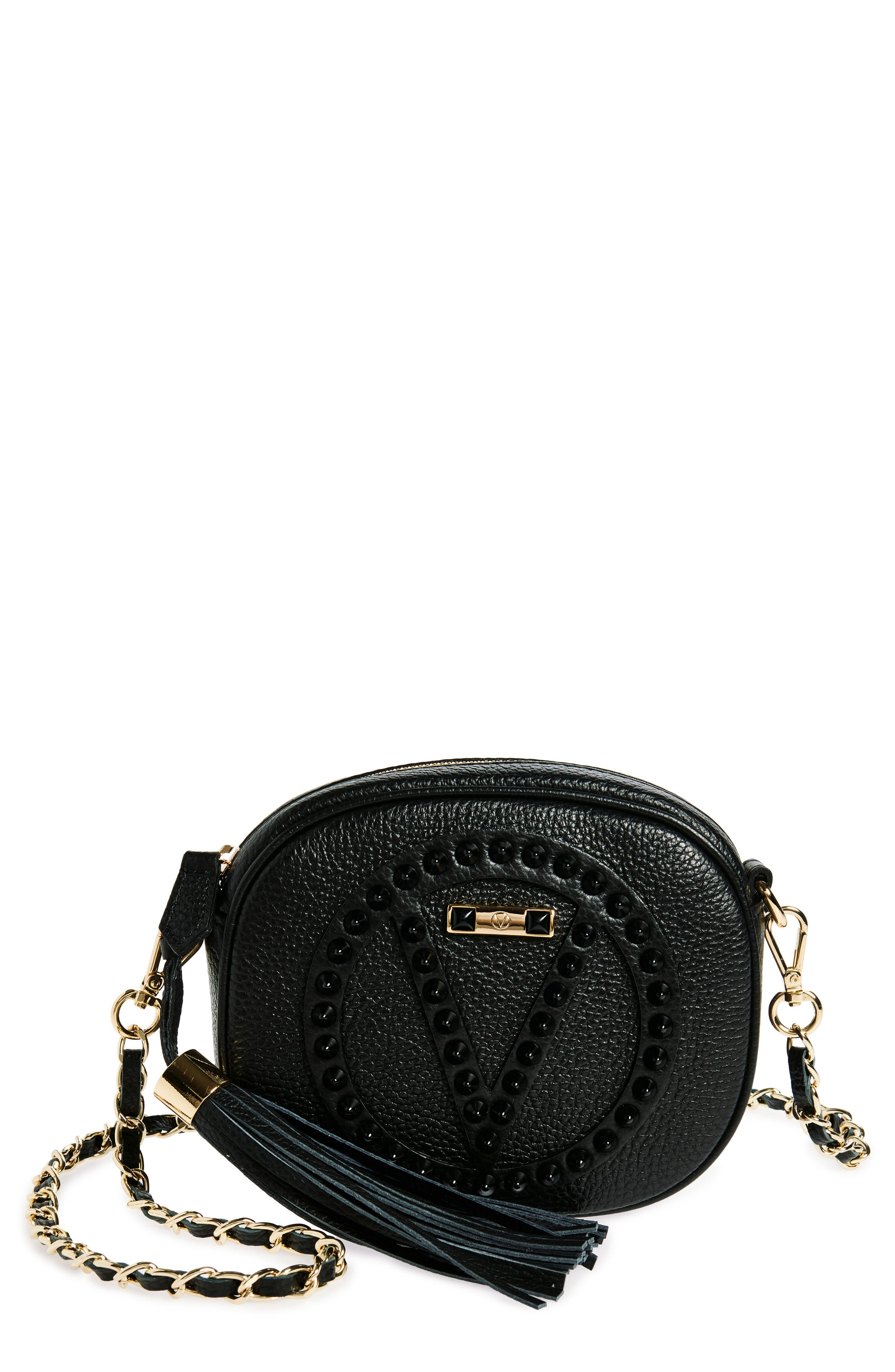 VALENTINO BY MARIO VALENTINO Nina Rock Leather Crossbody Bag, Main, color, 