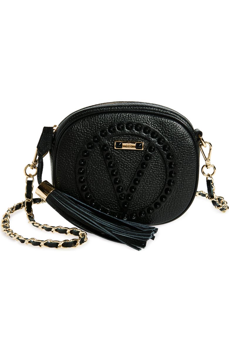 VALENTINO BY MARIO VALENTINO Nina Rock Leather Crossbody Bag, Main, color,