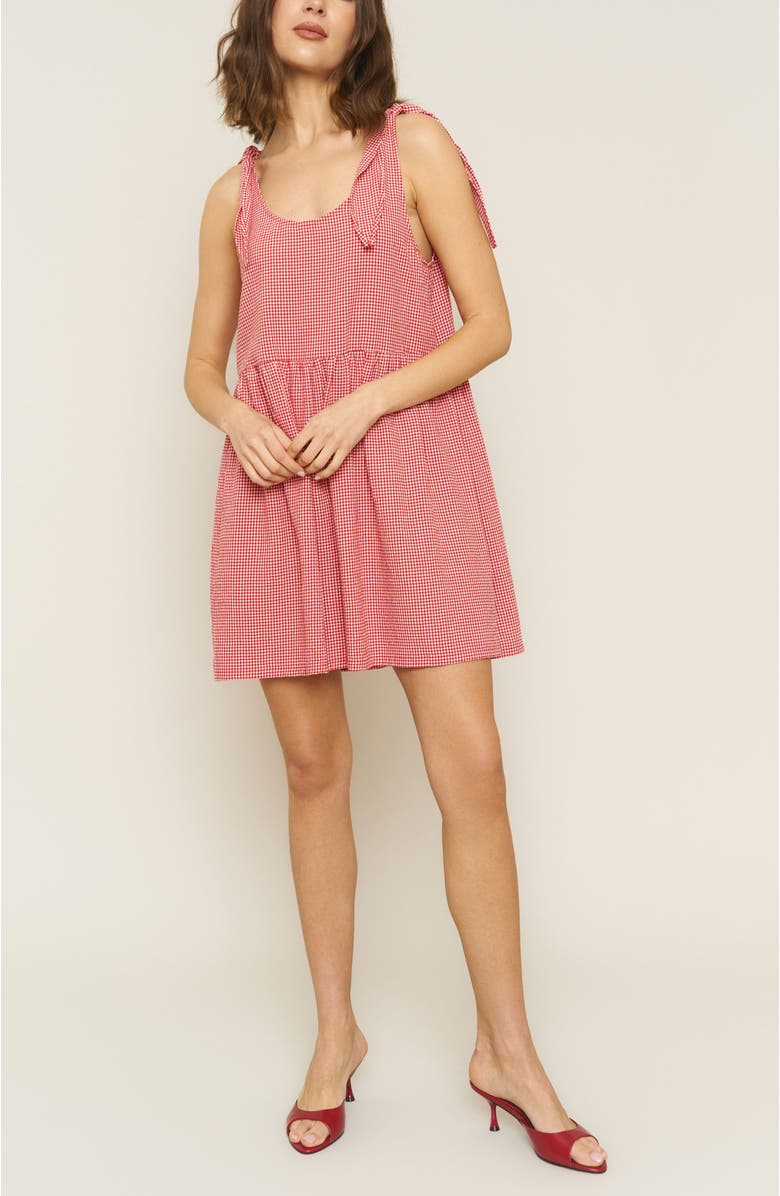 Whimsy + Row Kate Dress, Main, color, Red Gingham