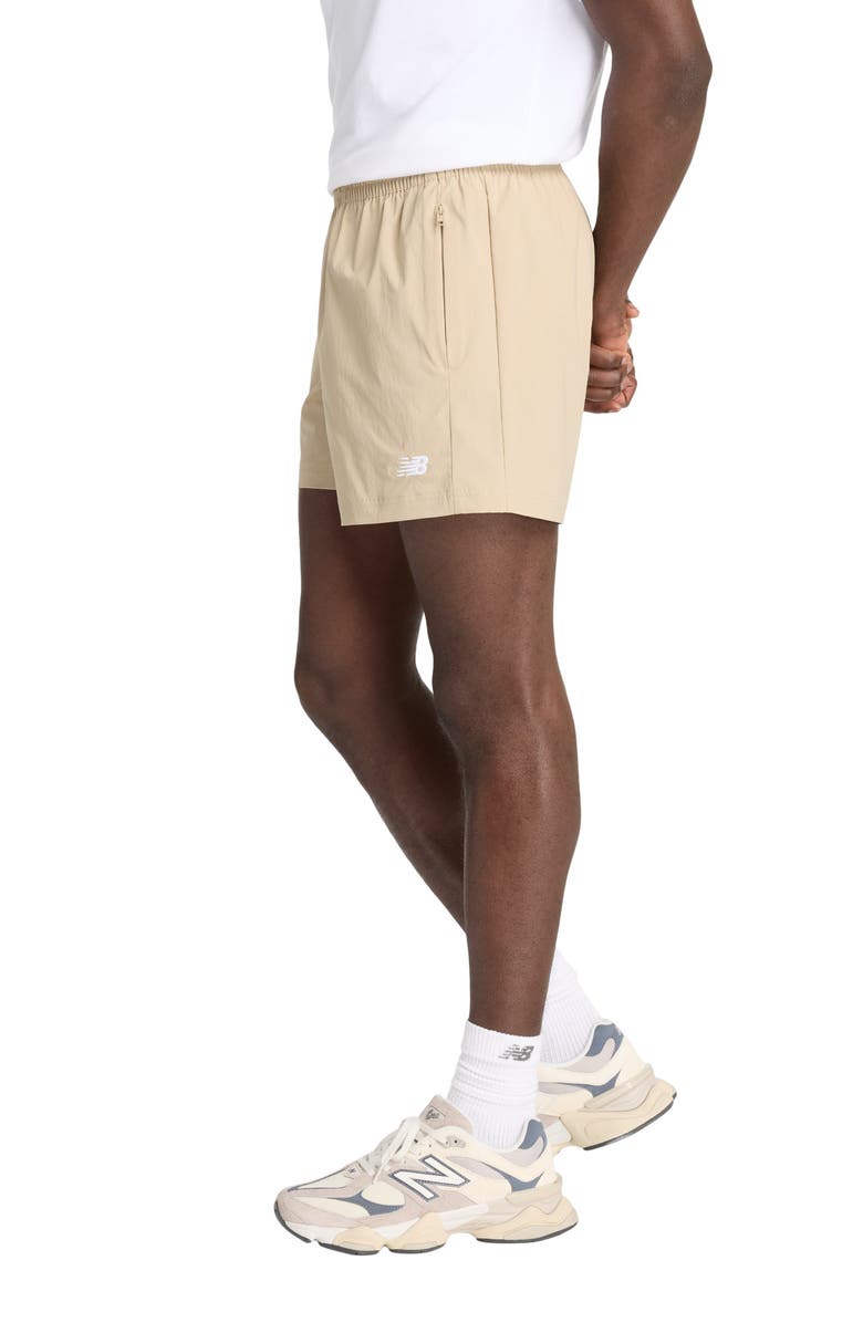 New Balance Athletics Woven Stretch Nylon Shorts, Alternate, color, Stoneware