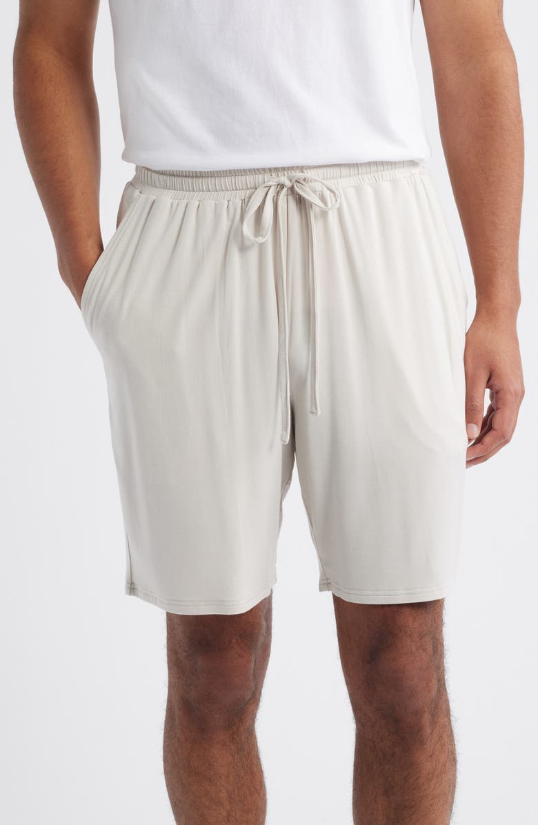 Nordstrom Moonlight Modal Blend Drawstring Lounge Shorts, Main, color, Grey Moonbeam
