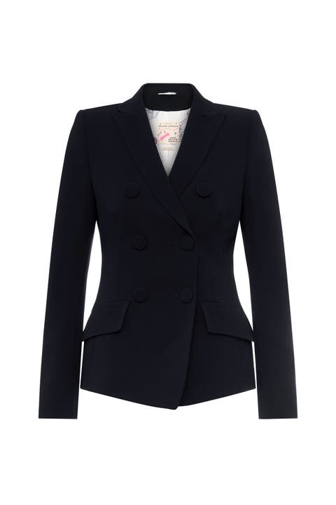 Double Breasted Travel Safe Blazer