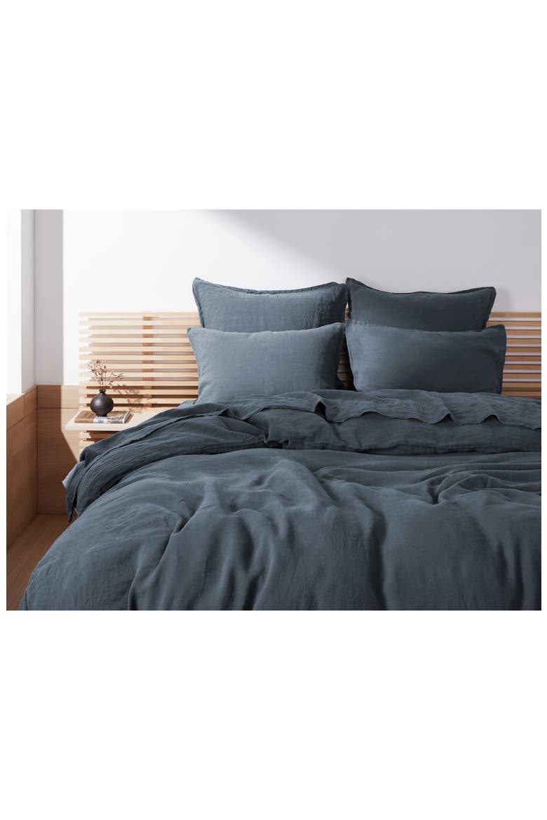 Linen Sheet Set, Alternate, color, DUSK