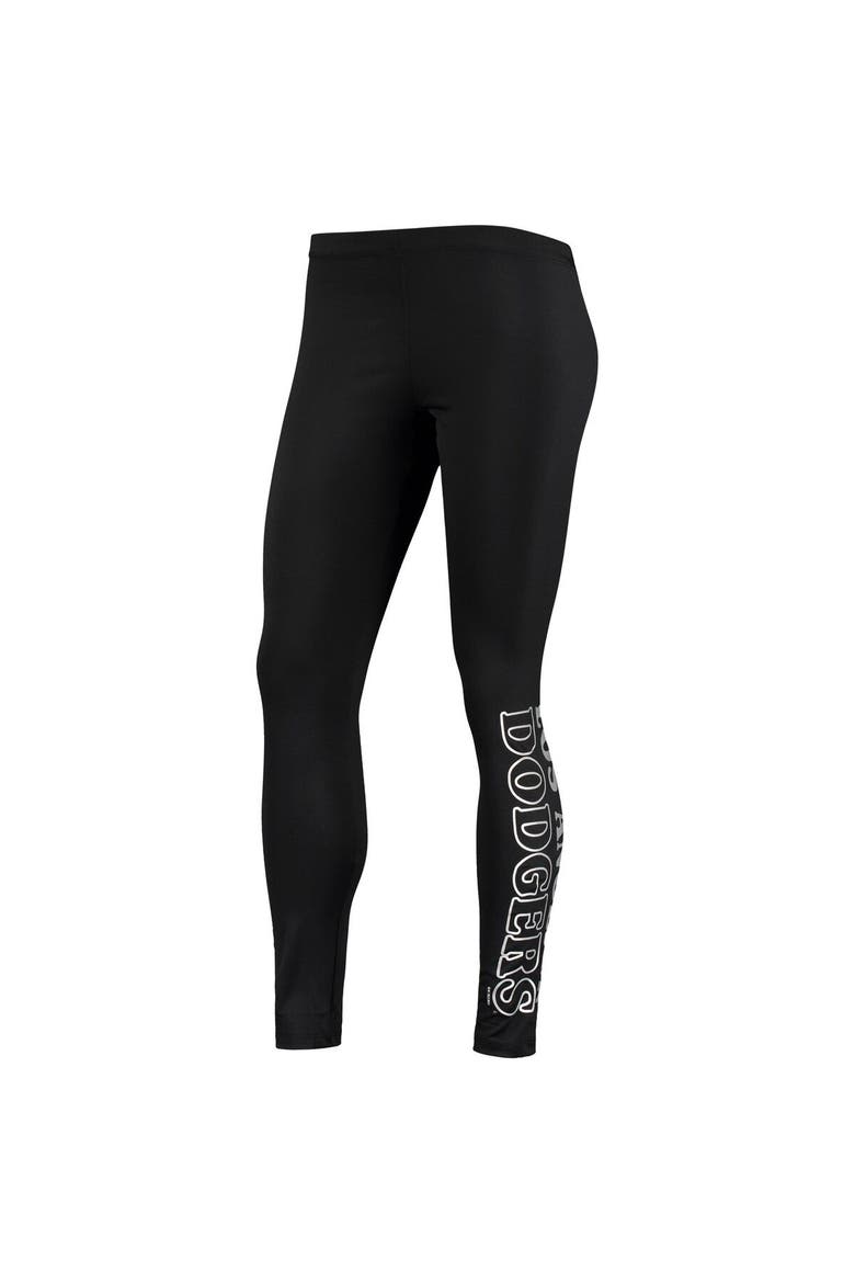 Women's G-III 4Her by Carl Banks Black Los Angeles Dodgers Stadium Lightweight Leggings, Alternate, color, Black