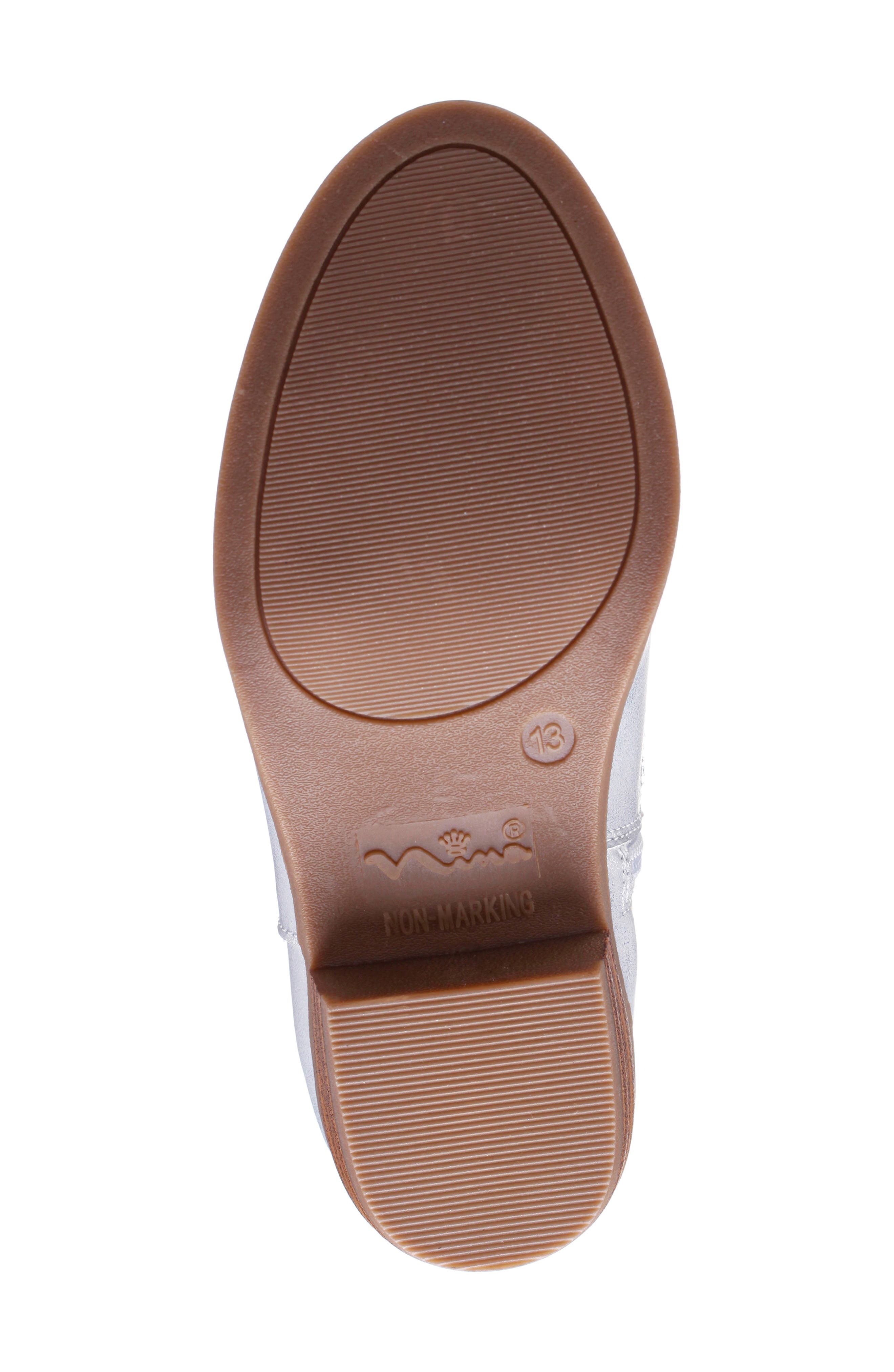 Nina Kids' Fillan Western Boot, Alternate, color, Silver Metallic