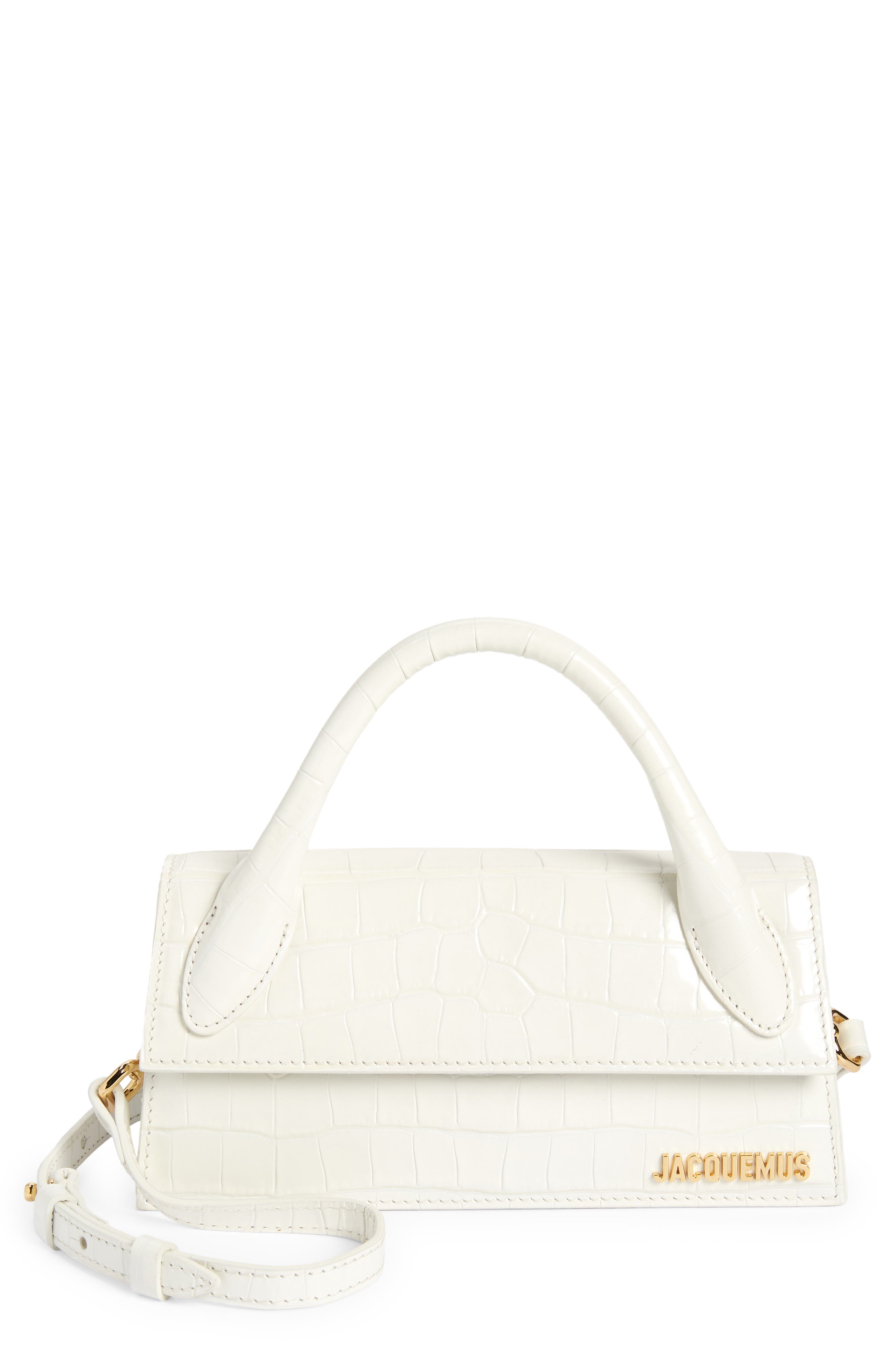 Jacquemus Le Chiquito Long Leather Top Handle Bag, Main, color, 