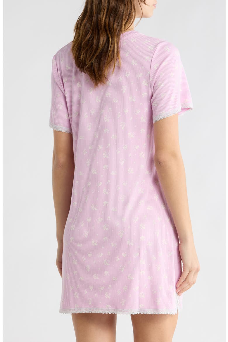 Revival Rib Sleep Shirt, Alternate, color, PETAL DITSY