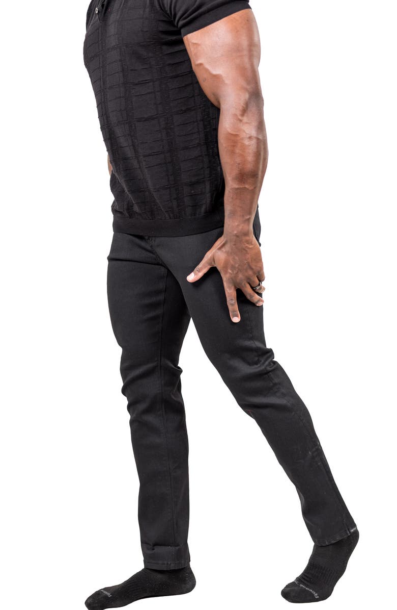 Maceoo Marthyr Slim Fit Jeans, Alternate, color, Black