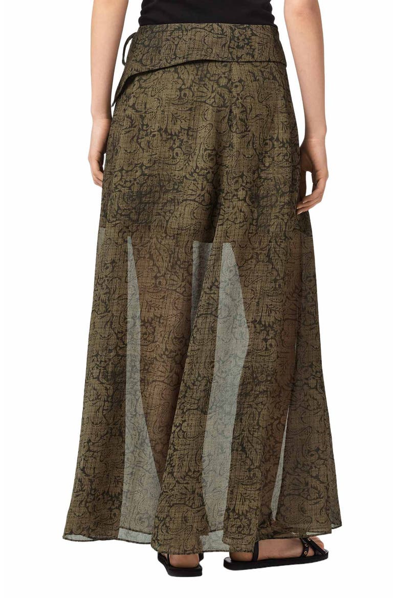 Sali Sheer Maxi Skirt, Alternate, color, SIRIUS GOLD BLACK