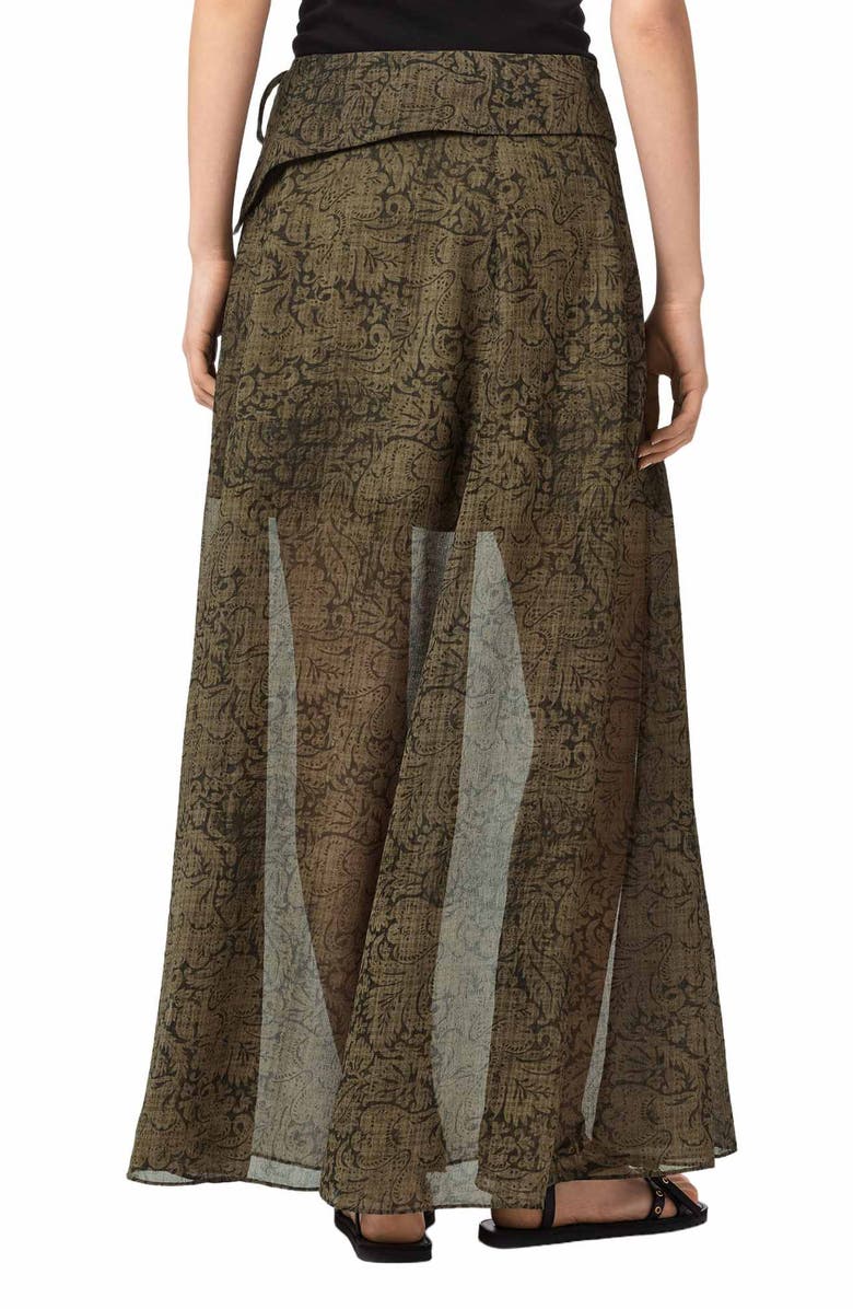 AllSaints Sali Sheer Maxi Skirt, Alternate, color, 