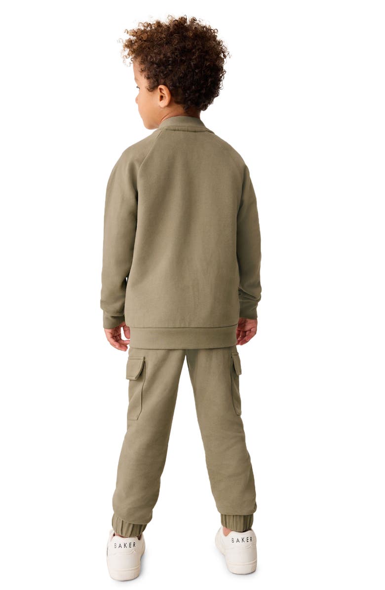 Baker by Ted Baker Kids' Bomber Jacket, Graphic T-Shirt & Cargo Joggers Set, Alternate, color, 
