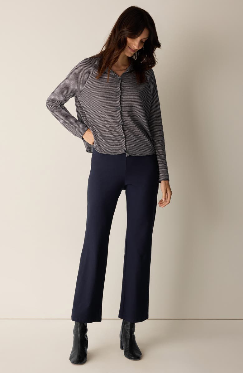 Eileen Fisher Ankle Kick Pants, Alternate, color, Ink