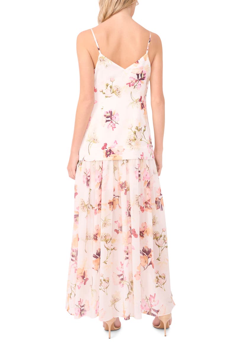 V-Neck Floral Slip Dress, Alternate, color, DUSK ROSE