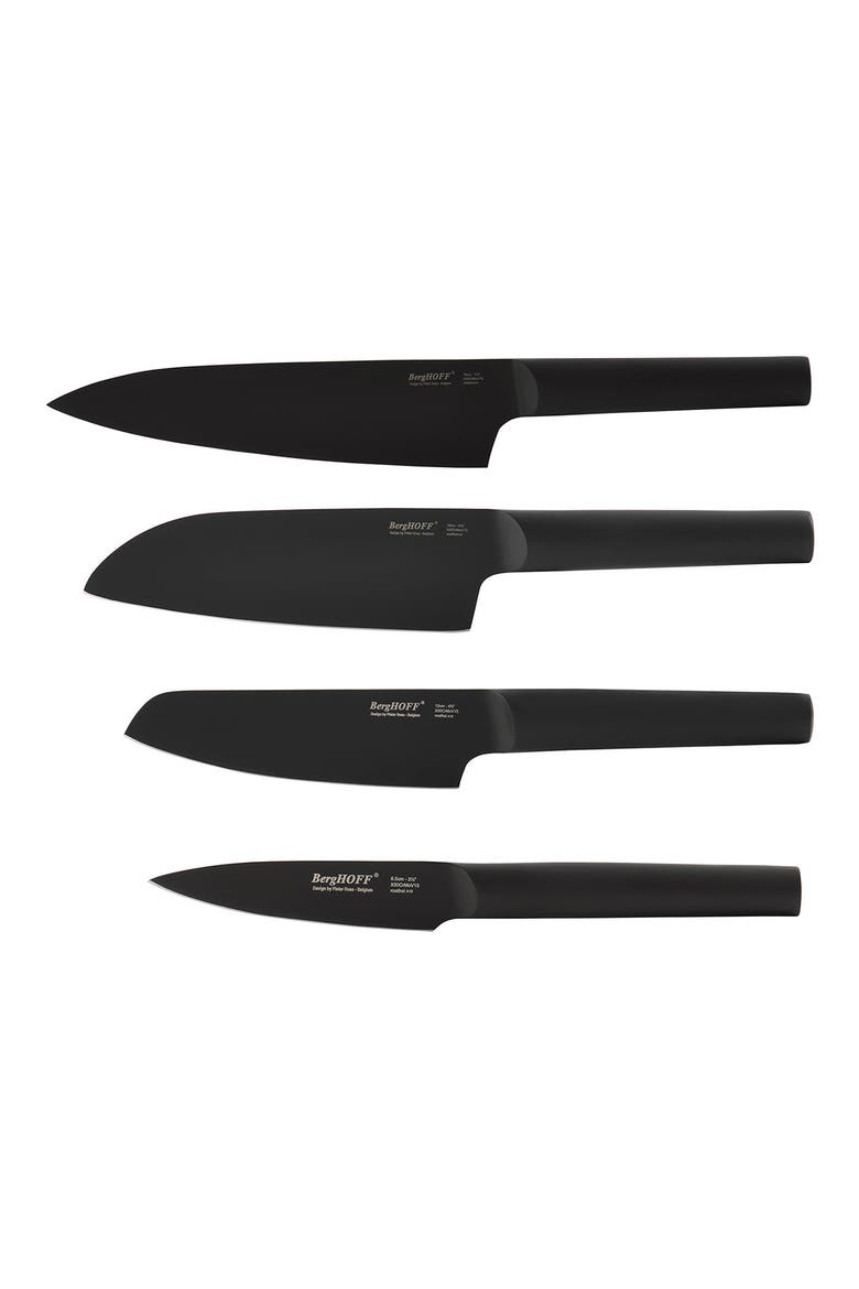 INTERNATIONAL Ron 4-Piece Knife Set - Black, Main, color, BLACK